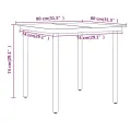 Ensemble à manger de jardin et coussins 5 pcs Marron