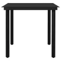 Ensemble à manger de jardin 3 pcs Gris foncé