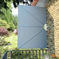 Auvent latéral pliable de terrasse Gris 240 x 160 cm