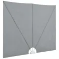 Auvent latéral pliable de terrasse Gris 240 x 160 cm