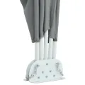 Auvent latéral pliable de terrasse Gris 240 x 160 cm