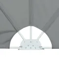 Auvent latéral pliable de terrasse Gris 240 x 160 cm
