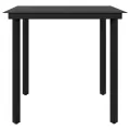 Ensemble à manger de jardin avec coussins 5 pcs Noir