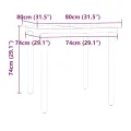 Ensemble à manger de jardin avec coussins 5 pcs Noir