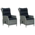 Ensemble à manger de jardin 3 pcs Gris clair