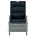 Ensemble à manger de jardin 3 pcs Gris clair