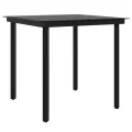 Ensemble à manger de jardin avec coussins 5 pcs Noir