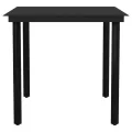 Ensemble à manger de jardin 5 pcs Noir