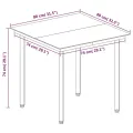 Ensemble à manger de jardin coussins 5 pcs Résine tressée Verre