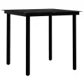 Ensemble à manger de jardin avec coussins 5 pcs Gris