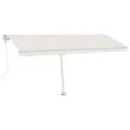 Auvent automatique sur pied 500x350 cm Crème