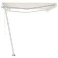 Auvent automatique sur pied 500x350 cm Crème