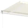 Auvent automatique sur pied 500x350 cm Crème