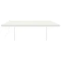 Auvent automatique rétractable poteaux 5x3,5 m Crème