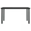 Ensemble à manger de jardin avec coussins 7 pcs Noir