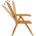 Ensemble de jardin de 5 pièces en bois massif d'acacia