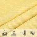 Parasol en PEHD rectangulaire 4 x 6 m Beige