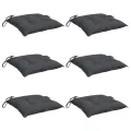Coussins de chaise lot de 6 anthracite 40x40x7 cm