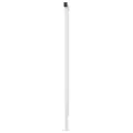 Auvent rétractable automatique et poteaux 4,5x3m Jaune et blanc