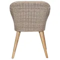 Ensemble à manger de jardin 3 pcs Marron