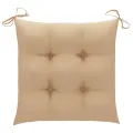 Chaises pliables de jardin lot de 4 avec coussins Bois d'acacia