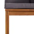 Salon de jardin 8 pcs avec coussin Bois d'acacia solide
