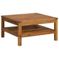 Salon de jardin 8 pcs avec coussin Bois d'acacia solide
