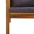 Salon de jardin 8 pcs avec coussin Bois d'acacia solide