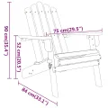 Ensemble de salon de jardin Adirondack 3 pcs bois acacia solide