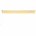Auvent automatique capteur de vent LED 600x350cm Jaune et blanc