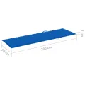 Chaise longue de jardin 2 places avec coussins Acacia solide