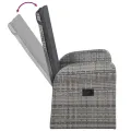 Ensemble à manger de jardin avec coussins 7 pcs Gris