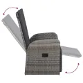 Ensemble à manger de jardin avec coussins 7 pcs Gris