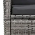 Ensemble à manger de jardin avec coussins 7 pcs Gris