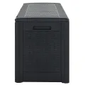 Boîte de stockage jardin Anthracite 119x48x60 cm Polypropylène