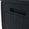 Boîte de stockage jardin Anthracite 119x48x60 cm Polypropylène