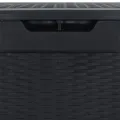 Boîte de stockage jardin Anthracite 119x48x60 cm Polypropylène