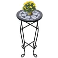 Table d'appoint Mosaïque Noir et blanc