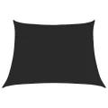 Voile d'ombrage 160 g/m² Noir 4/5x3 m PEHD