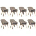 Ensemble à manger de jardin 9 pcs Résine tressée Marron