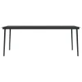 Ensemble à manger de jardin 9 pcs Noir