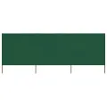 Paravent 3 panneaux Tissu 400 x 120 cm Vert