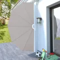 Auvent latéral pliable de terrasse Crème 160 cm