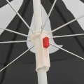 Parasol de jardin avec mât en acier anthracite 180 cm