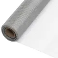 Écran en treillis Acier inoxydable 112x1000 cm Argenté