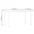 Ensemble à manger de jardin avec coussins 7 pcs Gris
