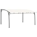 Auvent pare-soleil de jardin 4x3x2,55 m Crème