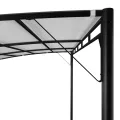 Auvent pare-soleil de jardin 4x3x2,55 m Crème