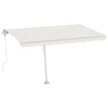 Auvent automatique sur pied 400x350 cm Crème