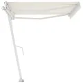 Auvent automatique sur pied 400x350 cm Crème